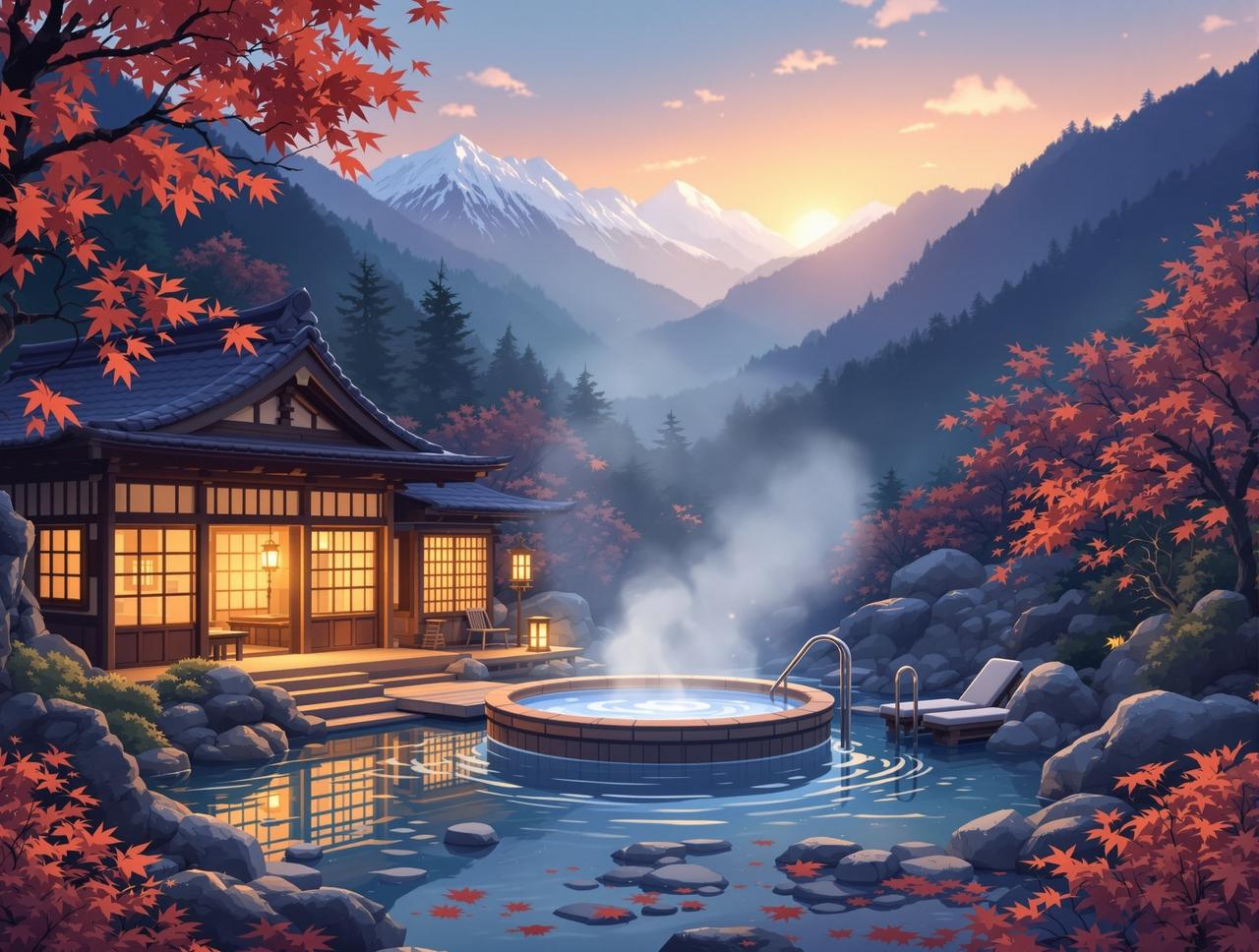 看剧网站免费 - 温泉旅店 - 山间疗愈物语